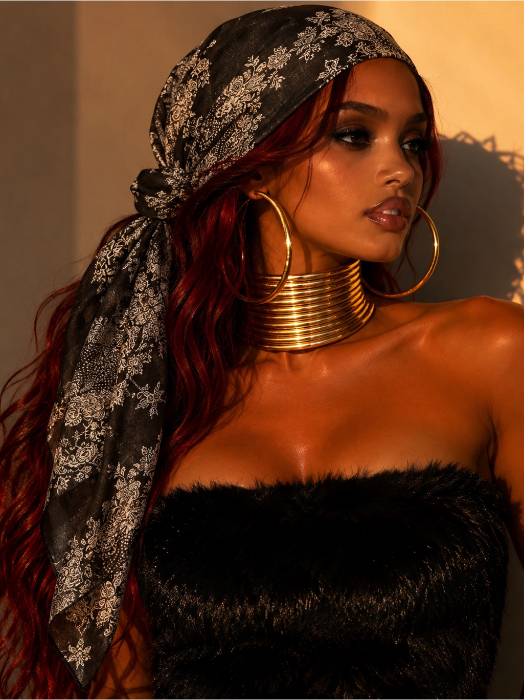 Patterned Headscarf